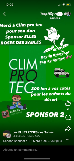 CLIMPROTEC sponsorise l'équipage 