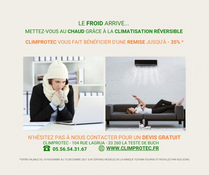 PROMOTION CLIMATISATION RÉVERSIBLE