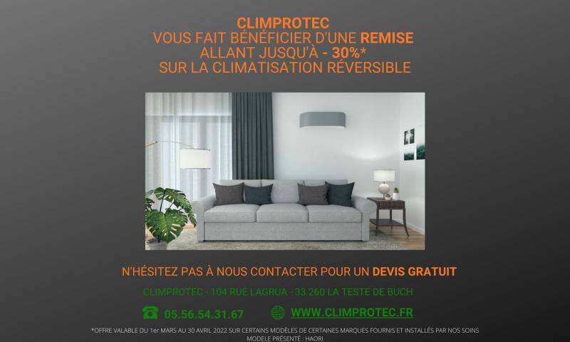 Promotion pompe à chaleur Bassin d'Arcachon