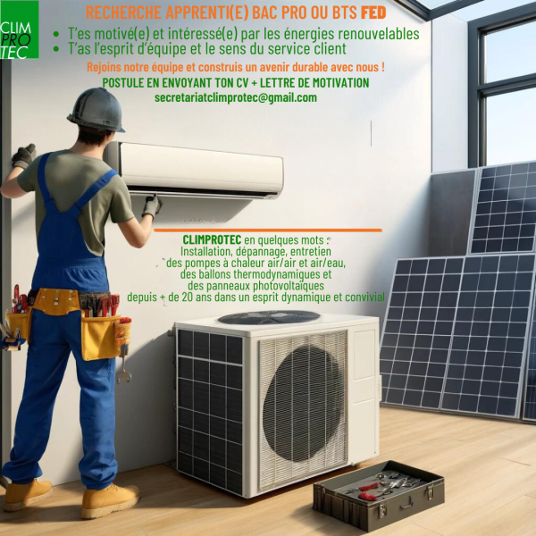 Climatisation réversible et panneaux photovoltaïques à La-Teste-de-Buch