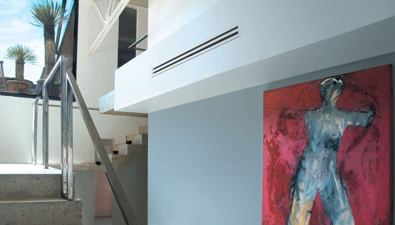 climatisation réversible gainable dans maison au Pyla